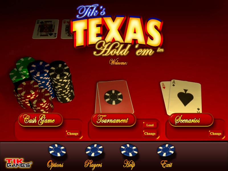 Tik's texas holdem screenshot